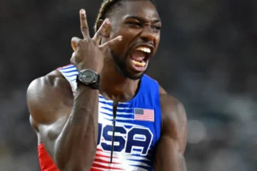 Noah Lyles: World's Fastest Anime Fan Takes Gold with a Kamehameha Celebration