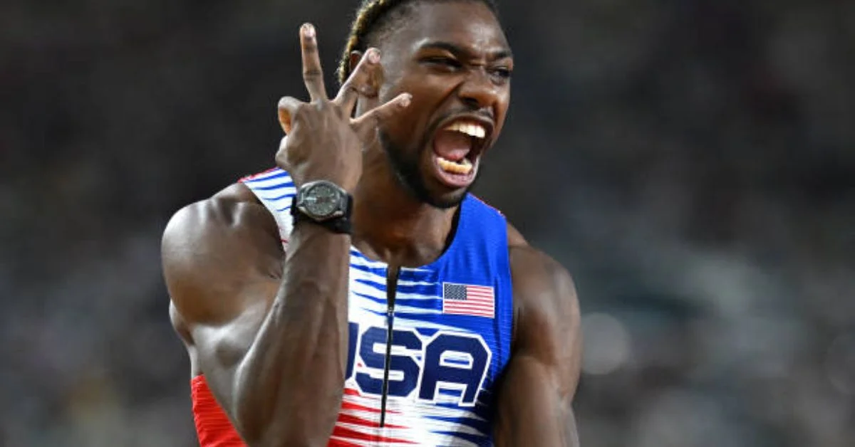 Noah Lyles: World's Fastest Anime Fan Takes Gold with a Kamehameha Celebration