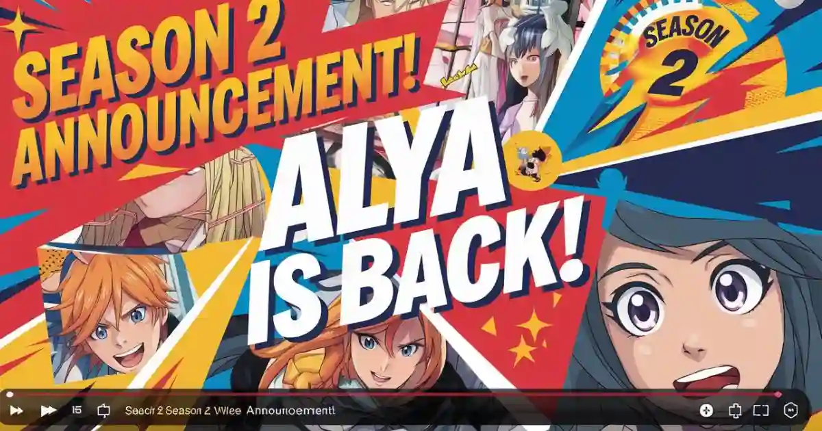 Alya Sometimes Hides Her Feelings in Russian Is Back: 2nd Season Announcement